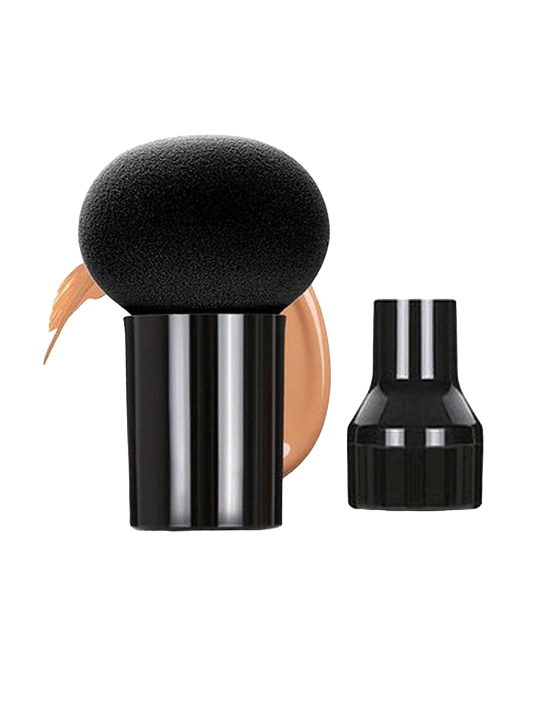 

Facejewel Set Of 2 Pizza Puff Sponges & Set Of 2 Mushroom Puff & Set Of 2 Blender Set, Black