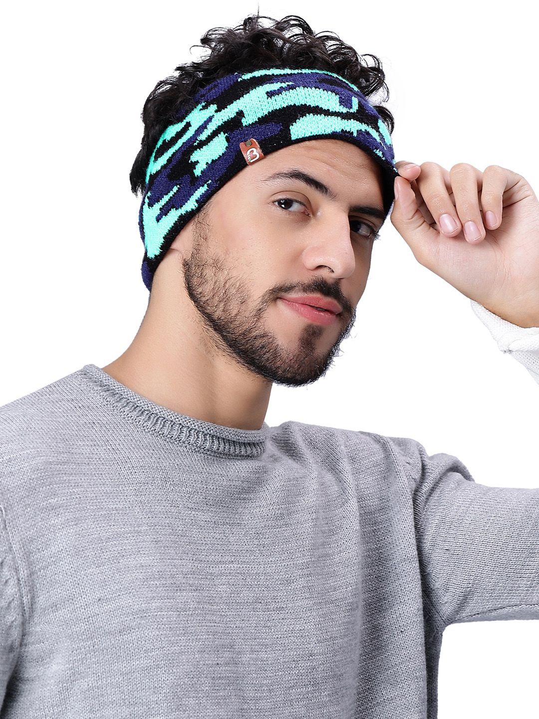 

Bharatasya Men Chill Wrap Headband, Blue