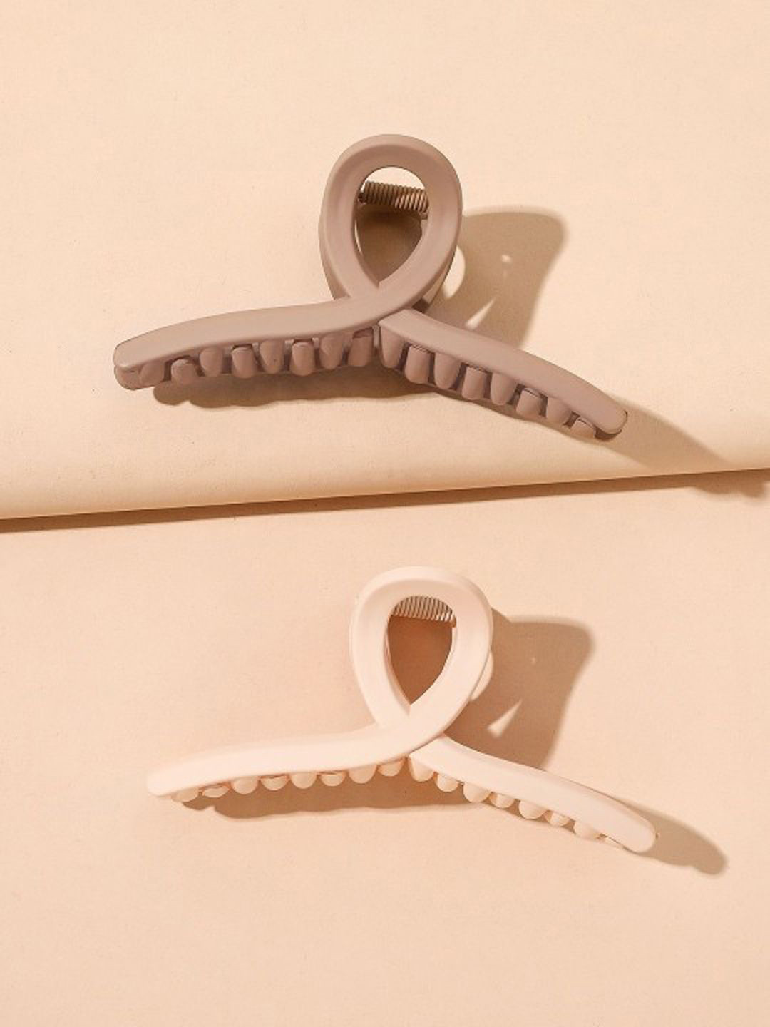

Softwrap Women Set of 2 Claw Clip, Brown