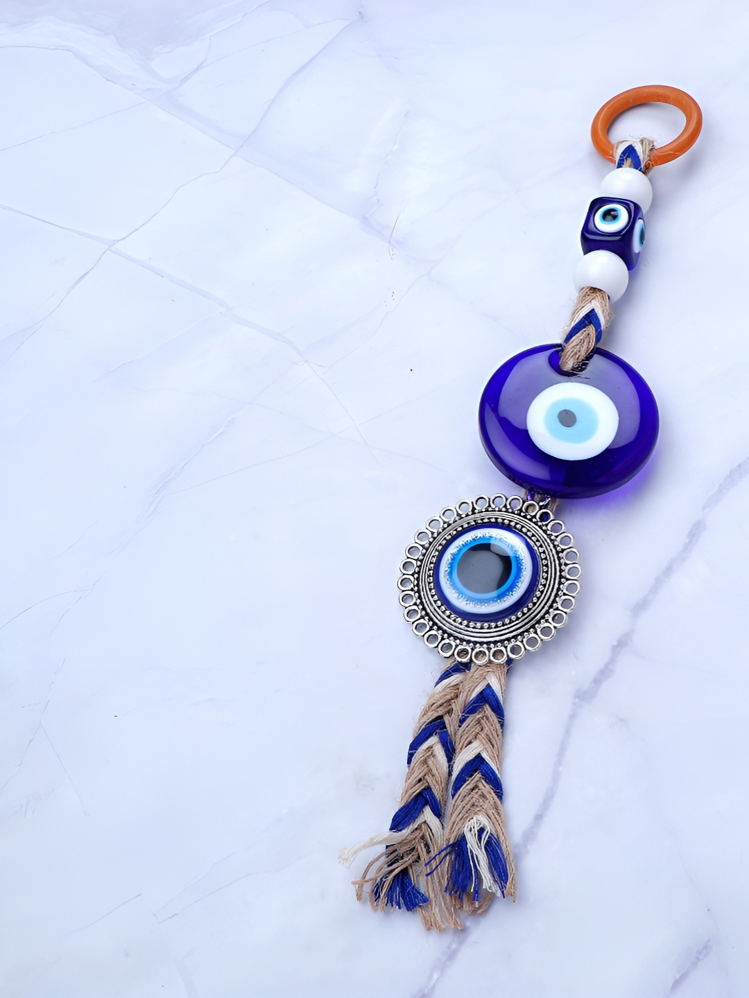 

Archies Blue & Black Textured Traditional Desinged Evil Eye Hanging