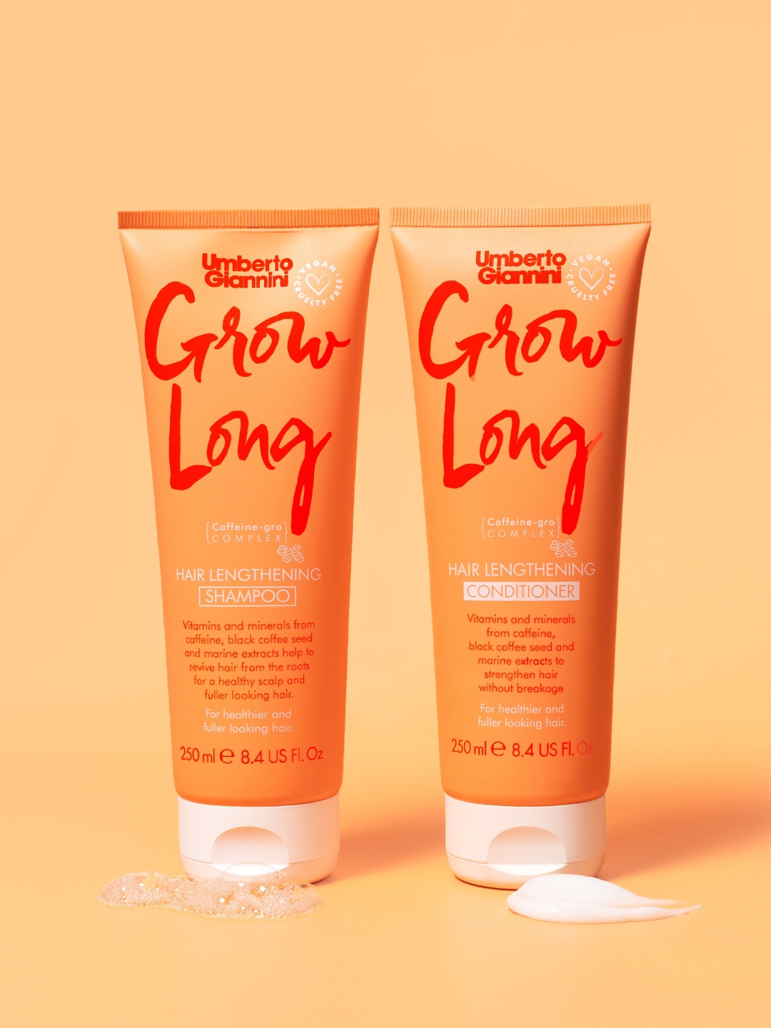 

Umberto Giannini Grow Long Hair Lengthening Shampoo - 250ml, Orange