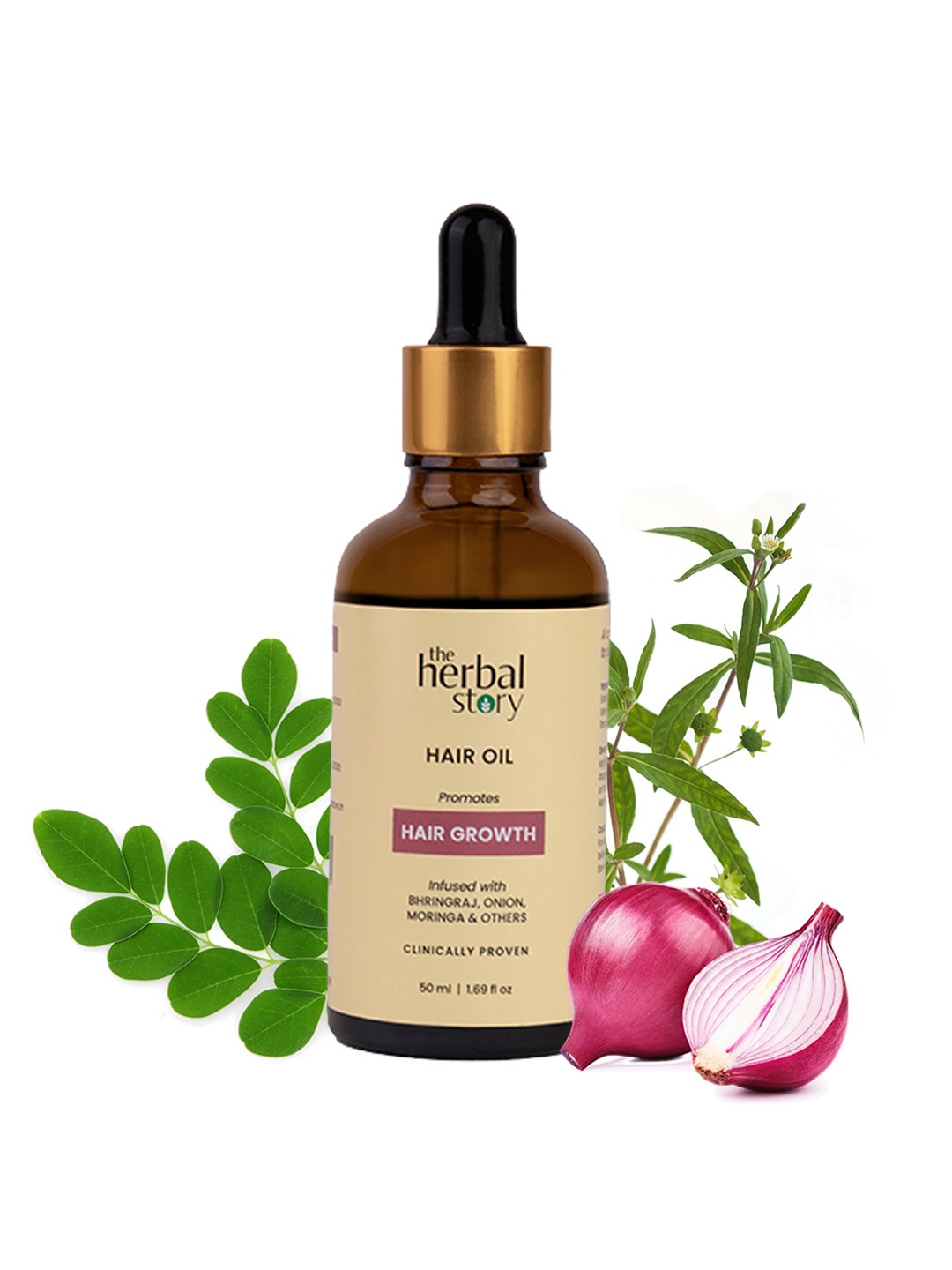 

The Herbal Story Hair Oil For Hair Growth - 50ml, Transparent