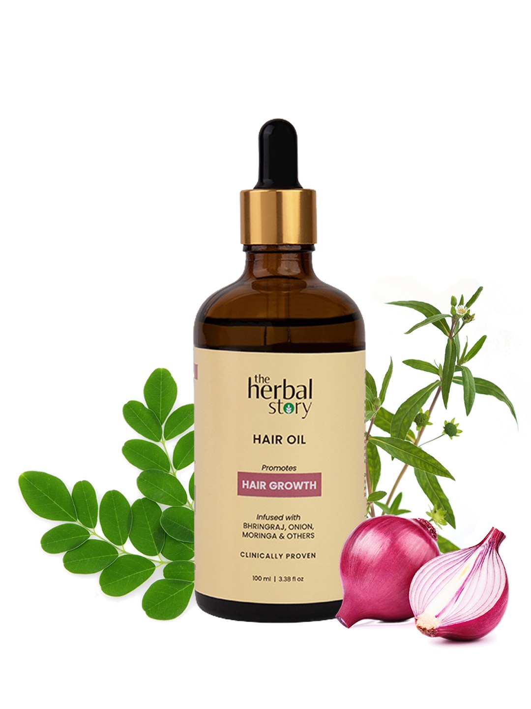 

The Herbal Story Hair Oil For Longer & Thicker Hair- 100 ml, Transparent