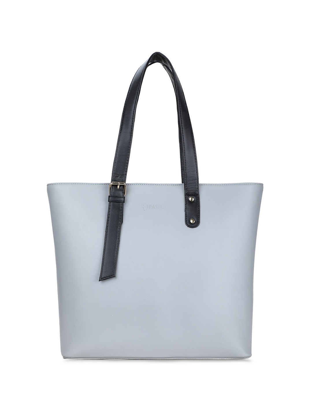 

RASHKI PU Oversized Shopper Shoulder Bag, Grey