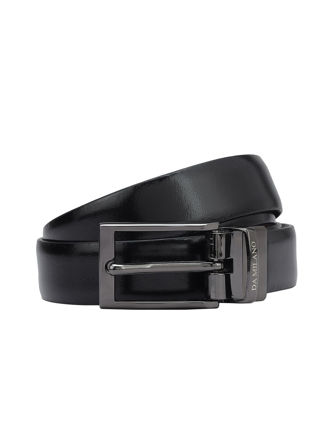 

Da Milano Women Solid Tang Closure Belt, Black