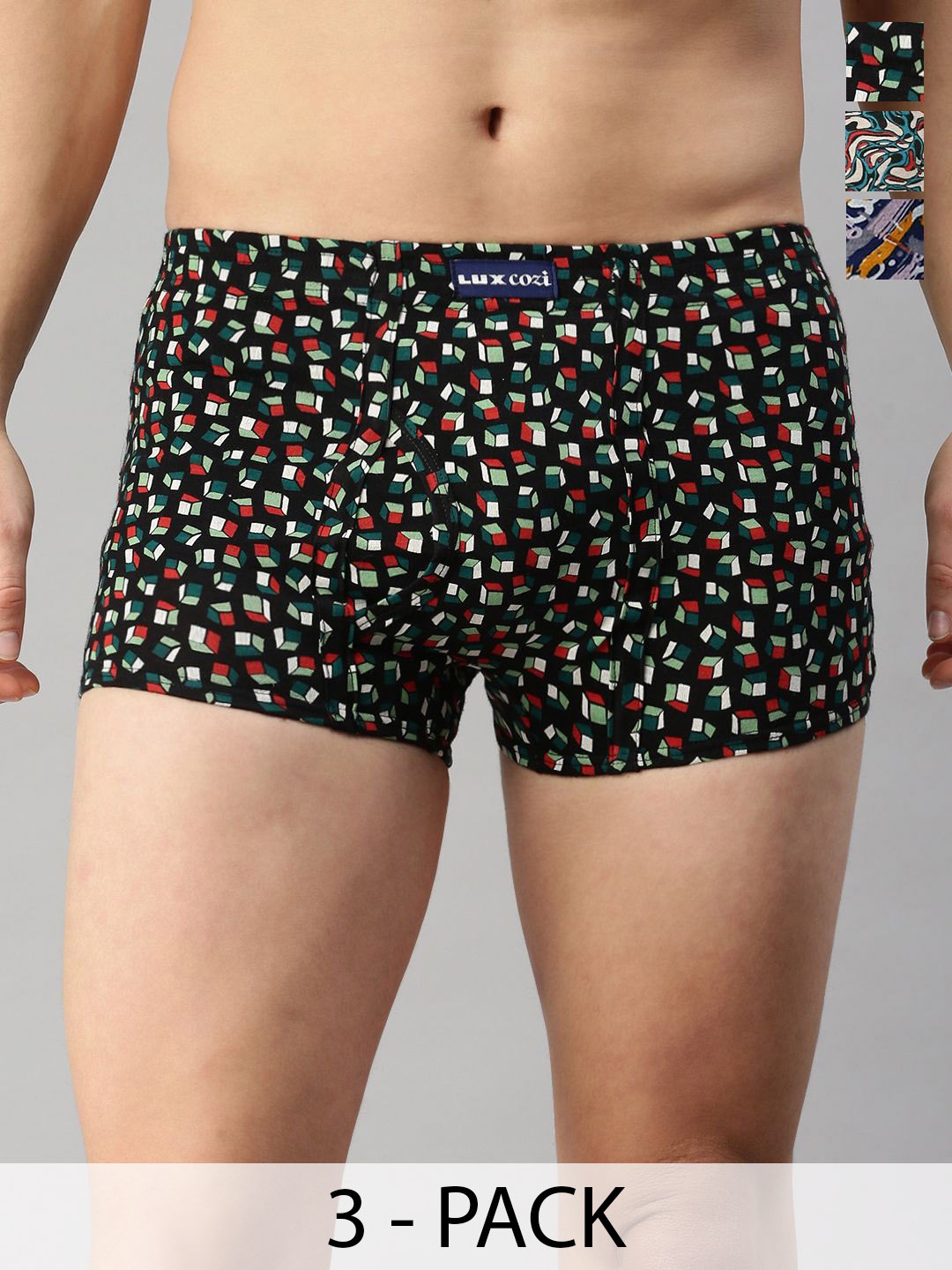 

Lux Cozi Pack Of 3 Assorted Trunks CZ_BGT_SL_PRT_IE_AST1_3PC