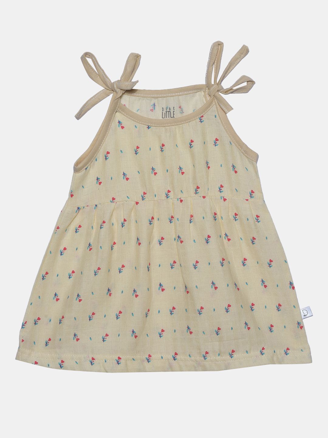 

Dear Little Girls Printed A-Line Dress, Cream
