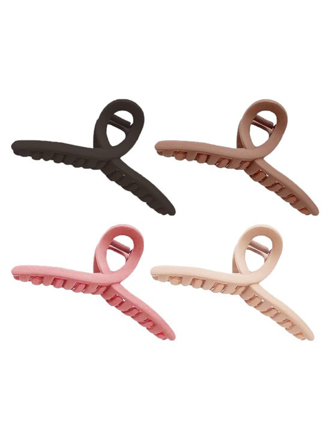 

Xivir Women Set of 4 Matte Butterfly Claw Clip, Black