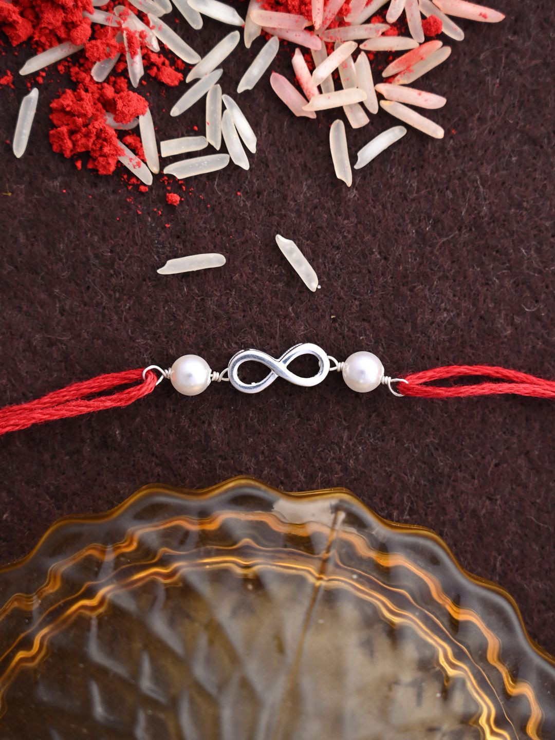 

Clara 92.5 Sterling Silver Infinity Thread Rakhi