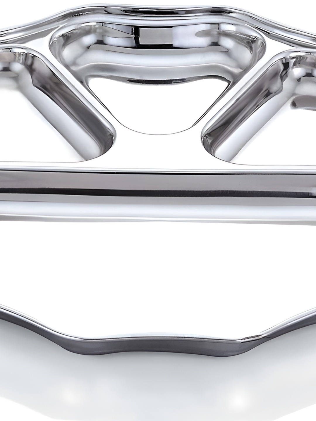 

Expresso Silver Toned 4 Compartment Divided Dinner Plate