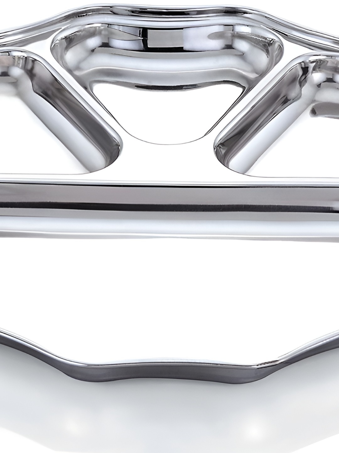 

Expresso Silver Toned 3 Pieces 4 Compartment Divided Heavy Duty Dinner Plates