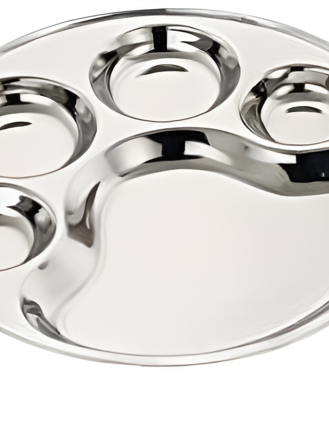 

Expresso Silver Toned 5 Sections Divided Heavy Duty Plates