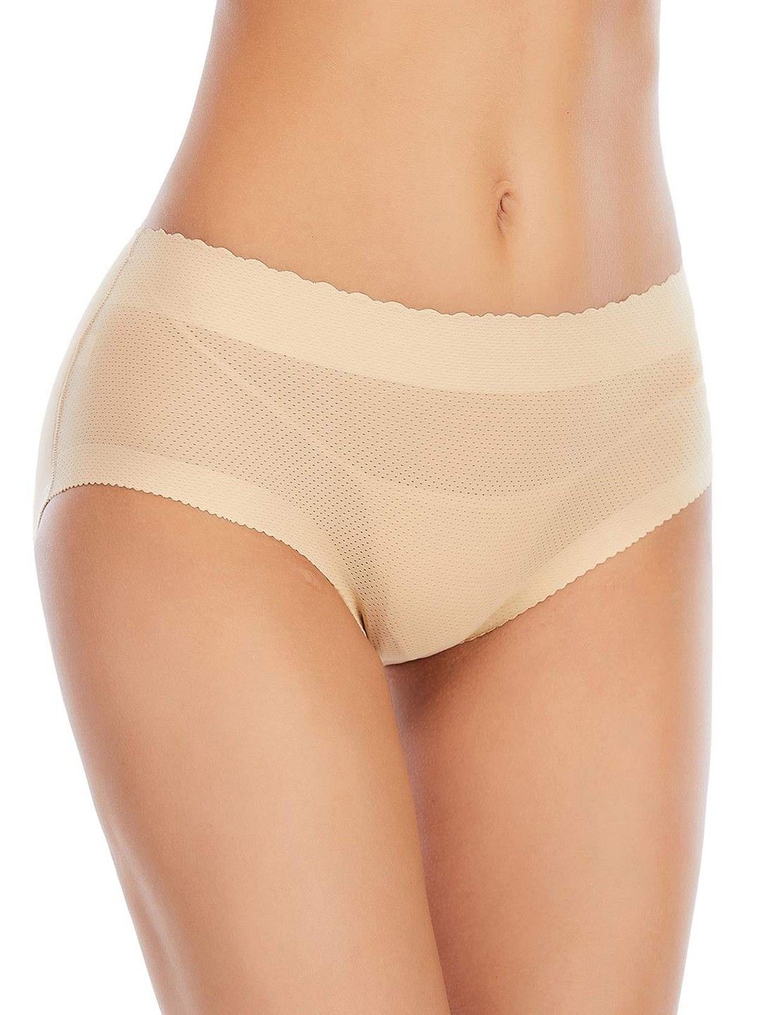 

CareDone Pack Of 2 Padded Briefs Shapewear, Cream