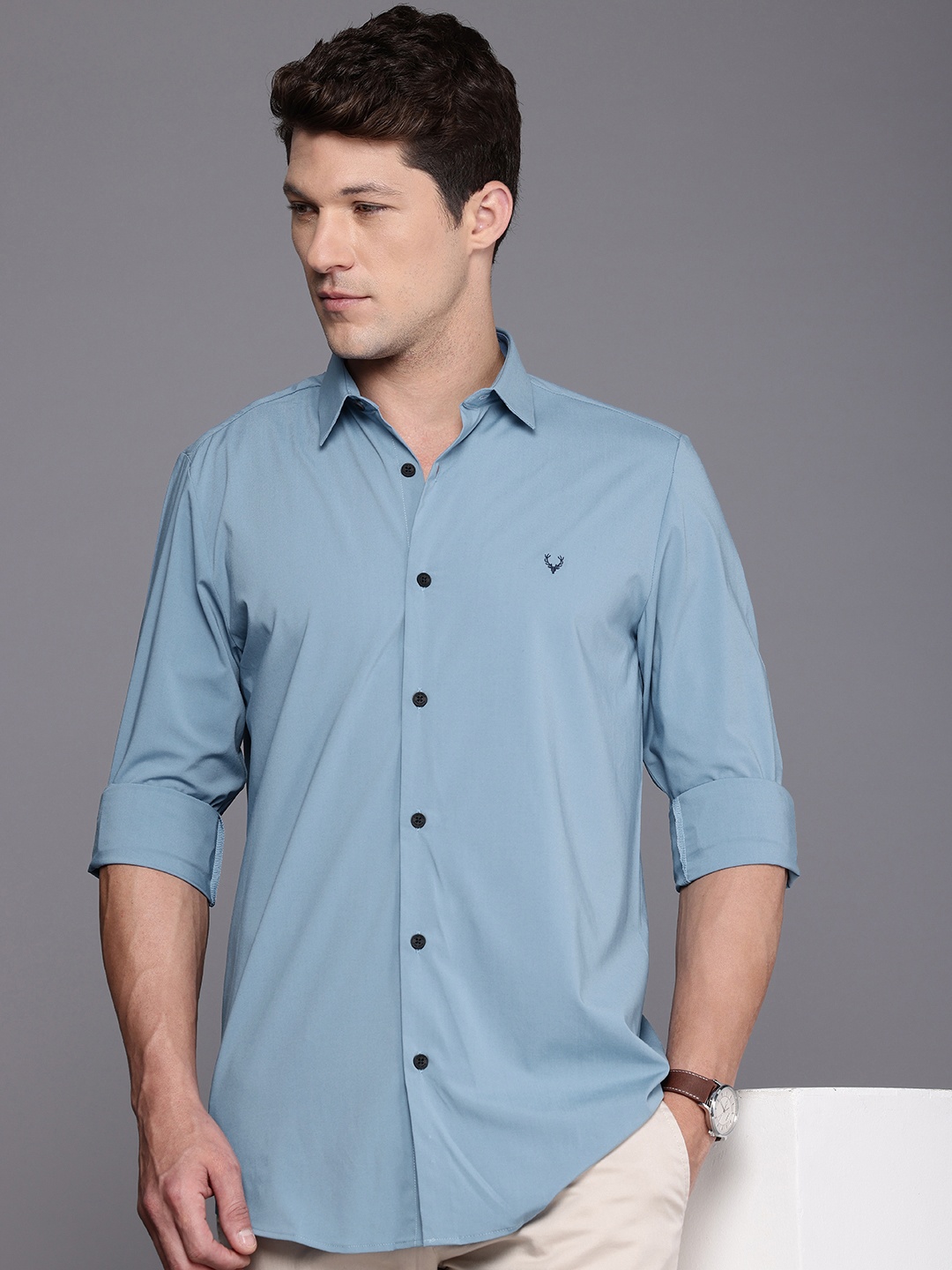 

Allen Solly Comfort Slim Fit Casual Shirt, Blue