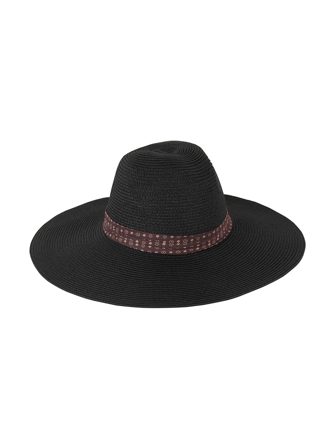 

FabSeasons Women Self Design Sun Hat, Black