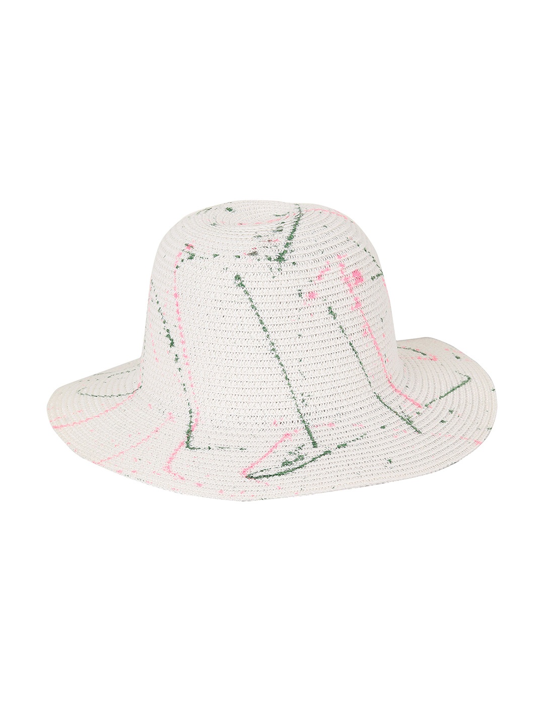 

FabSeasons Women White Self Design Sun Hat