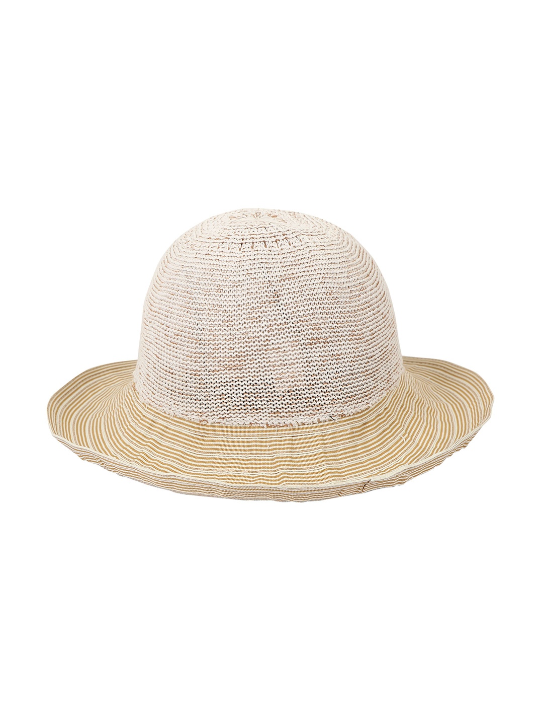 

FabSeasons Women Beige Self Design Sun Hat