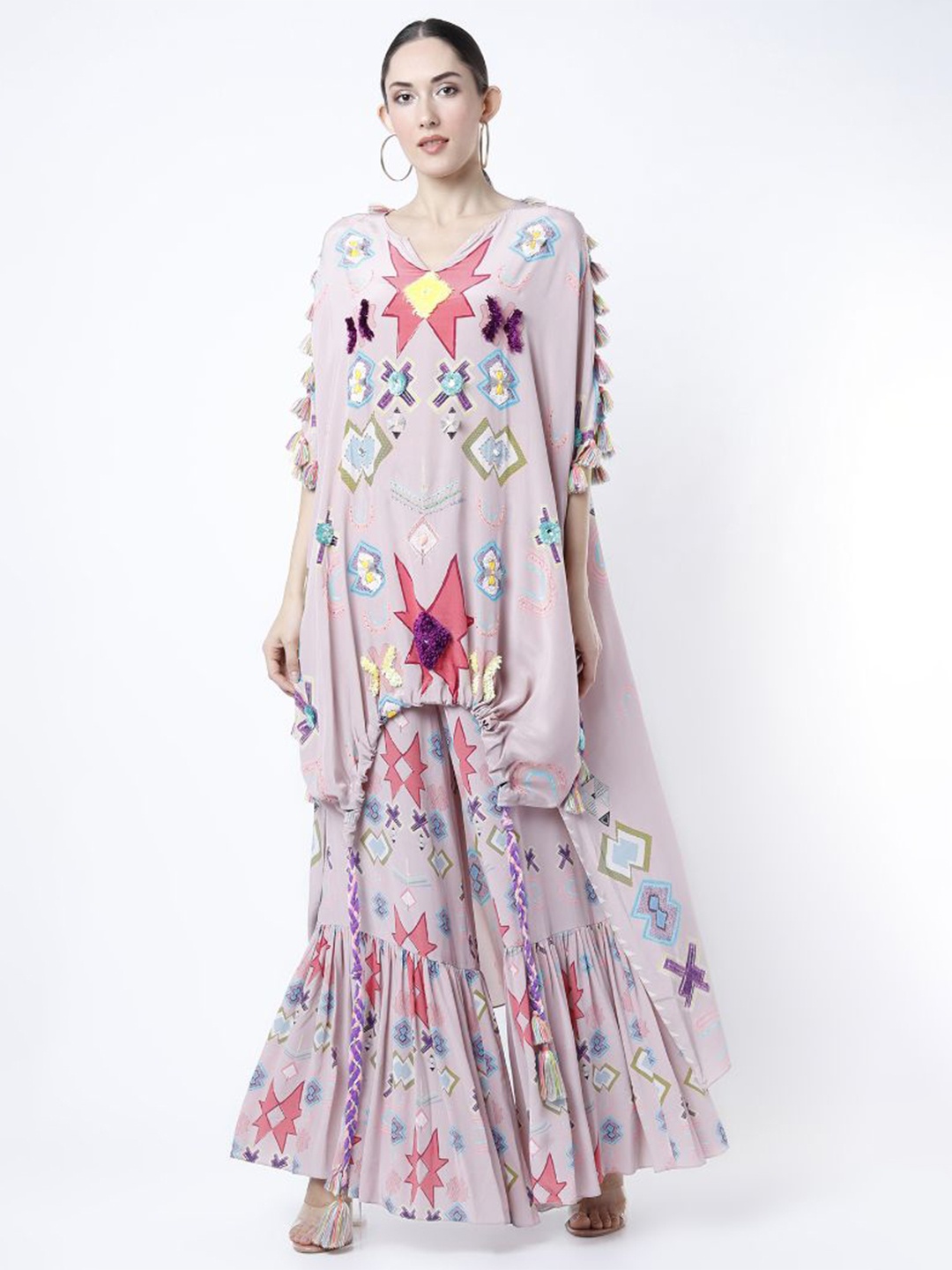 

Payal Singhal Printed Tunic and Palazzo Co-Ords, Pink