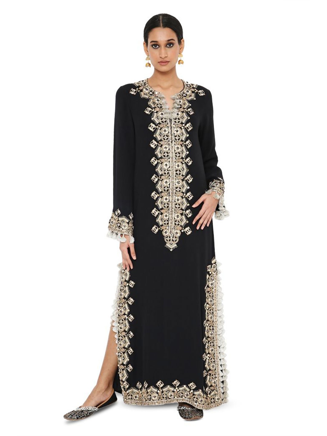 

Payal Singhal Embellished Round Neck Ethnic Dress, Black