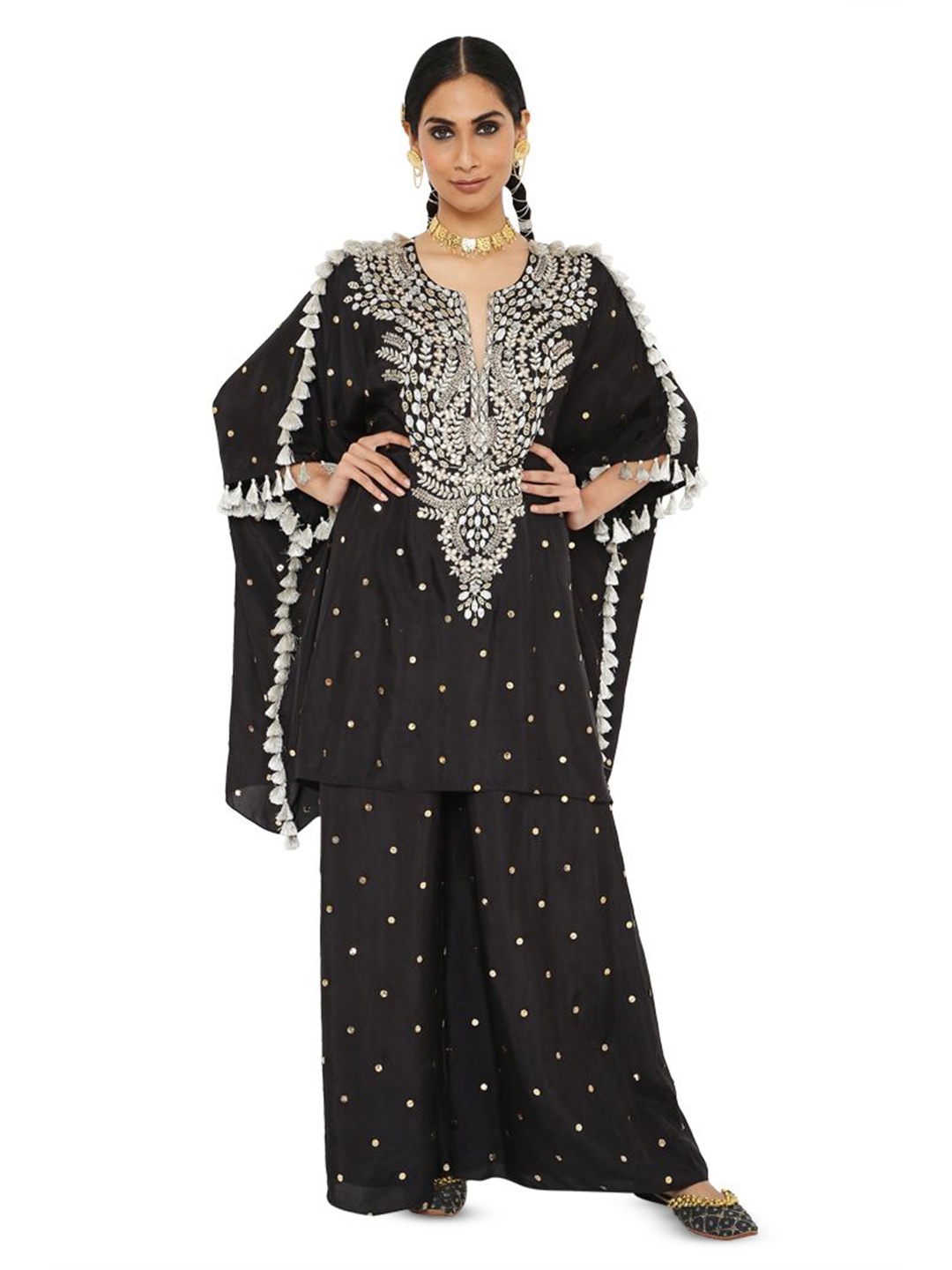 

Payal Singhal Kaftan Kurta Sets, Black