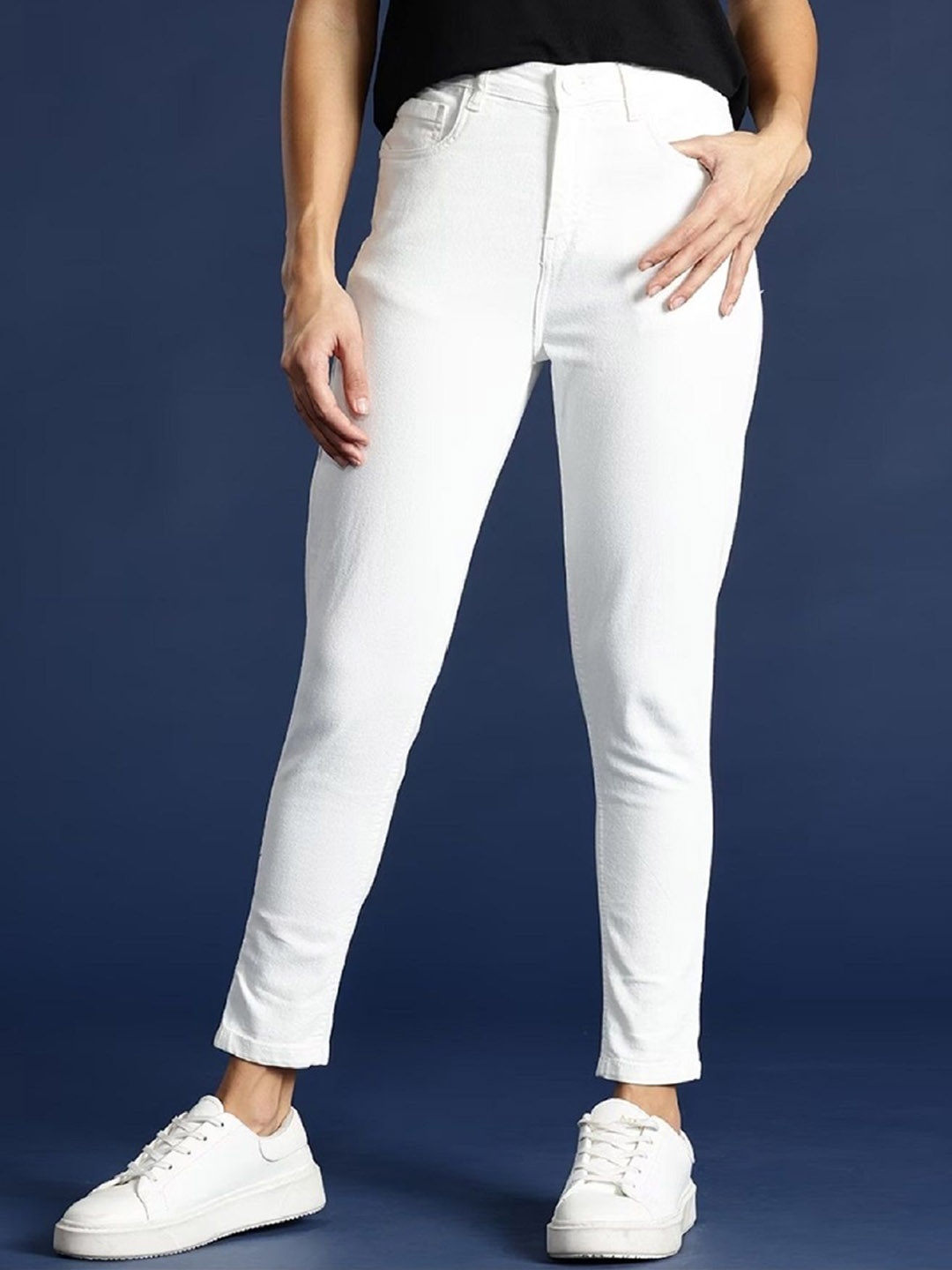 

Perfect Outlet Women High-Rise Stretchable Jeans, White