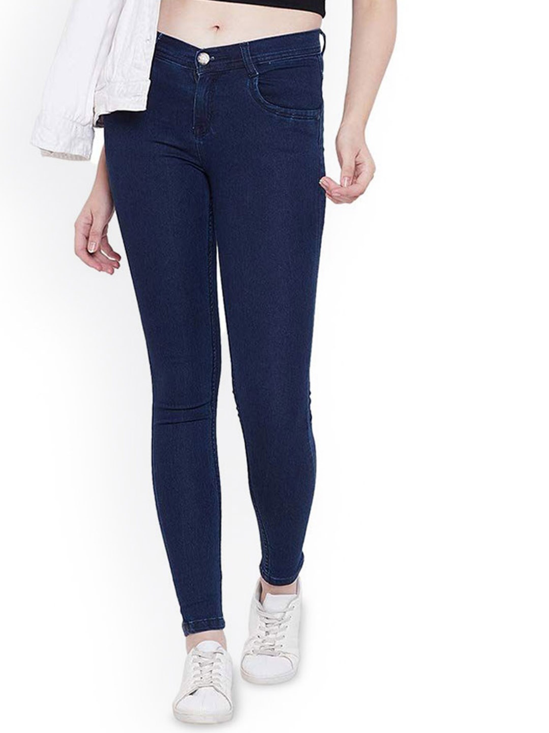 

Perfect Outlet Women Narrow Fit High-Rise Stretchable Jeans, Blue