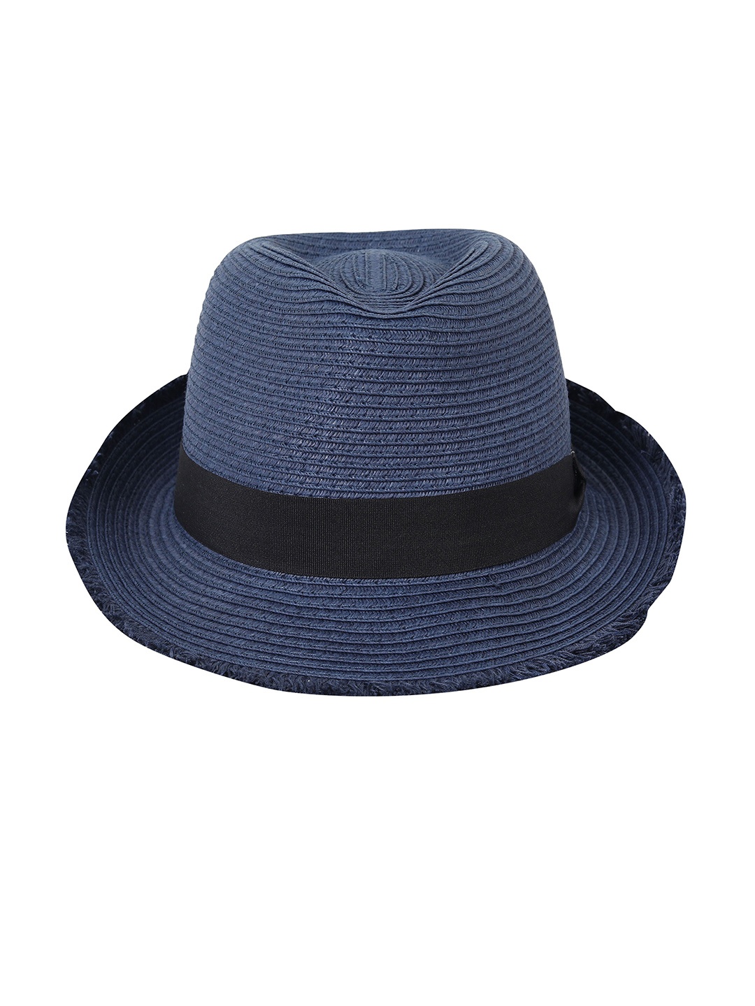 

FabSeasons Unisex Self Design Fedora Hat, Blue