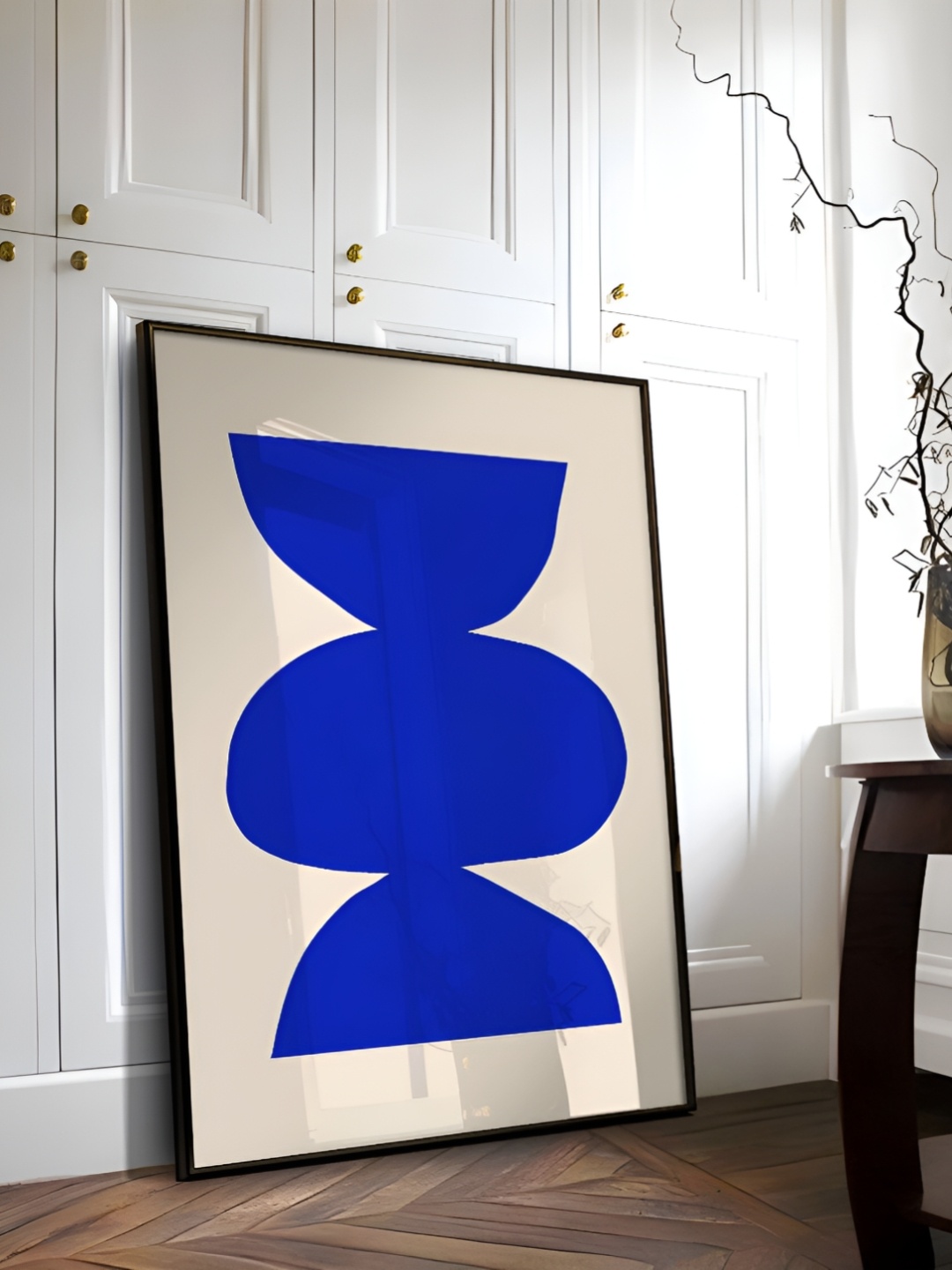 

SAF Brown & Off White Abstract Wooden Painting Wall Art