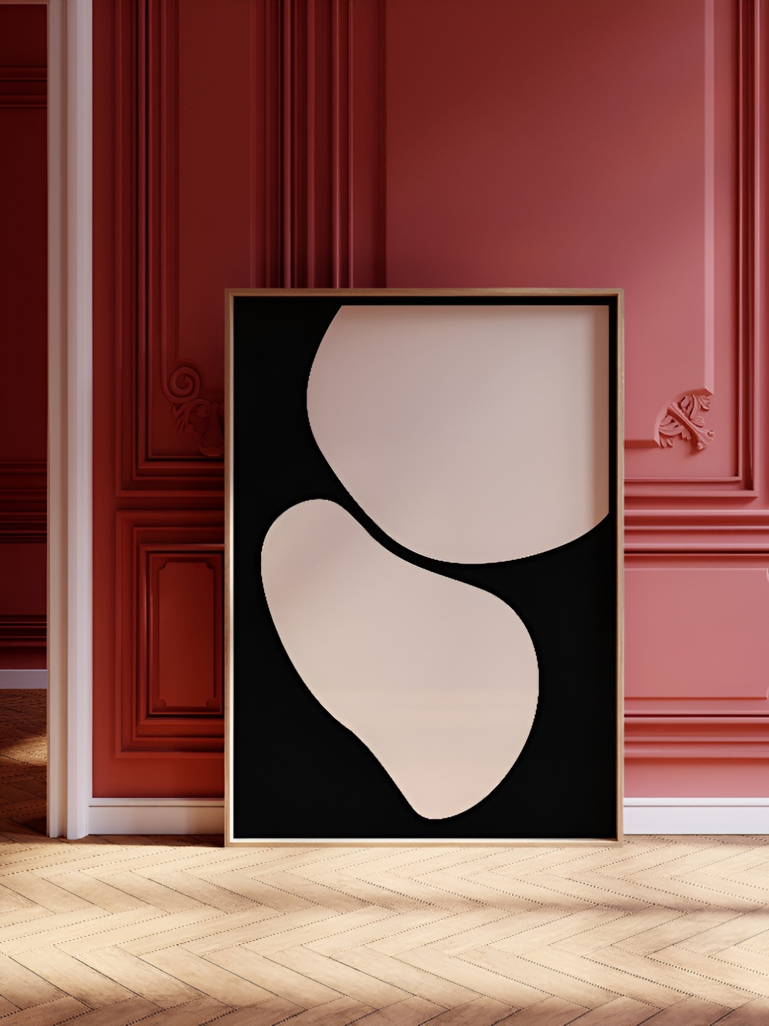 

SAF Brown & Black Wooden Abstract Wall Art