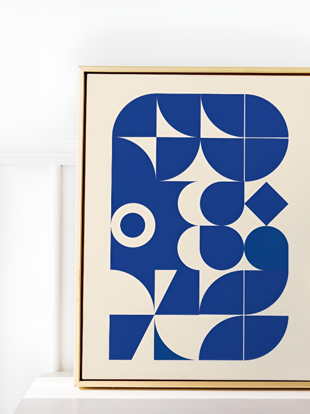 

SAF Brown & Blue Abstract Wooden Painting Wall Art