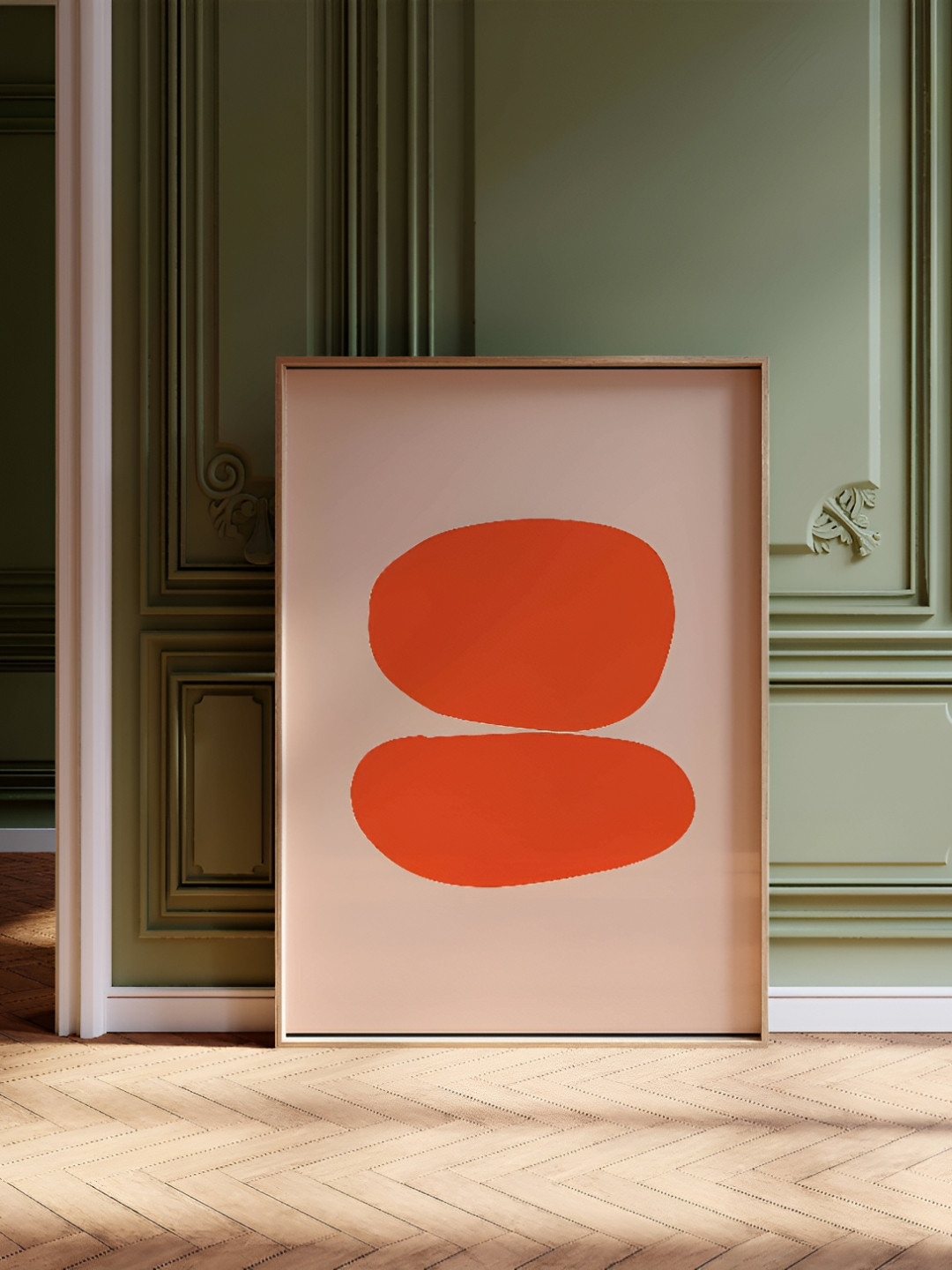 

SAF Brown & Off White Abstract Wooden Paintings Wall Art
