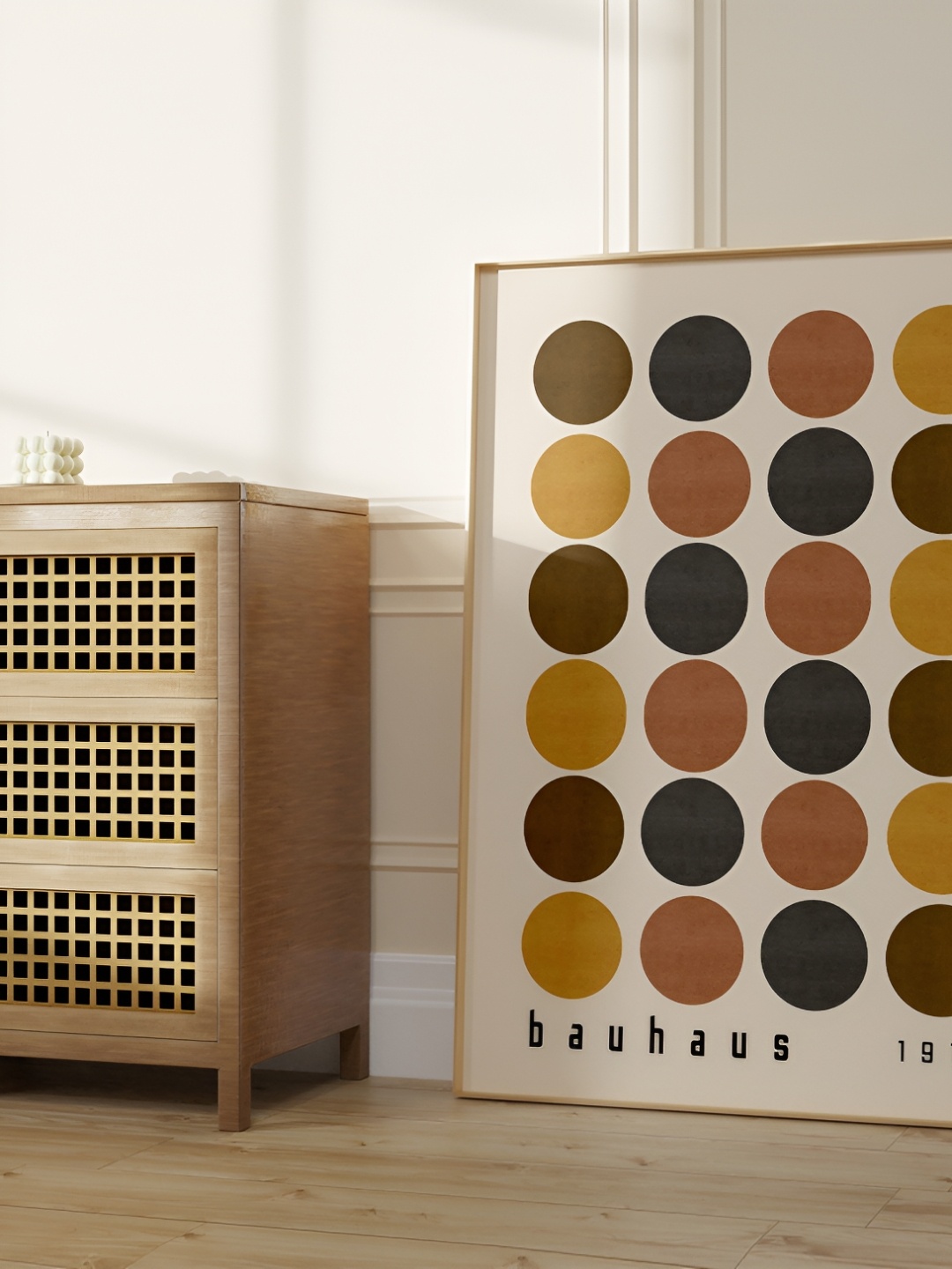

SAF Brown & Mustard Wooden Wall Art