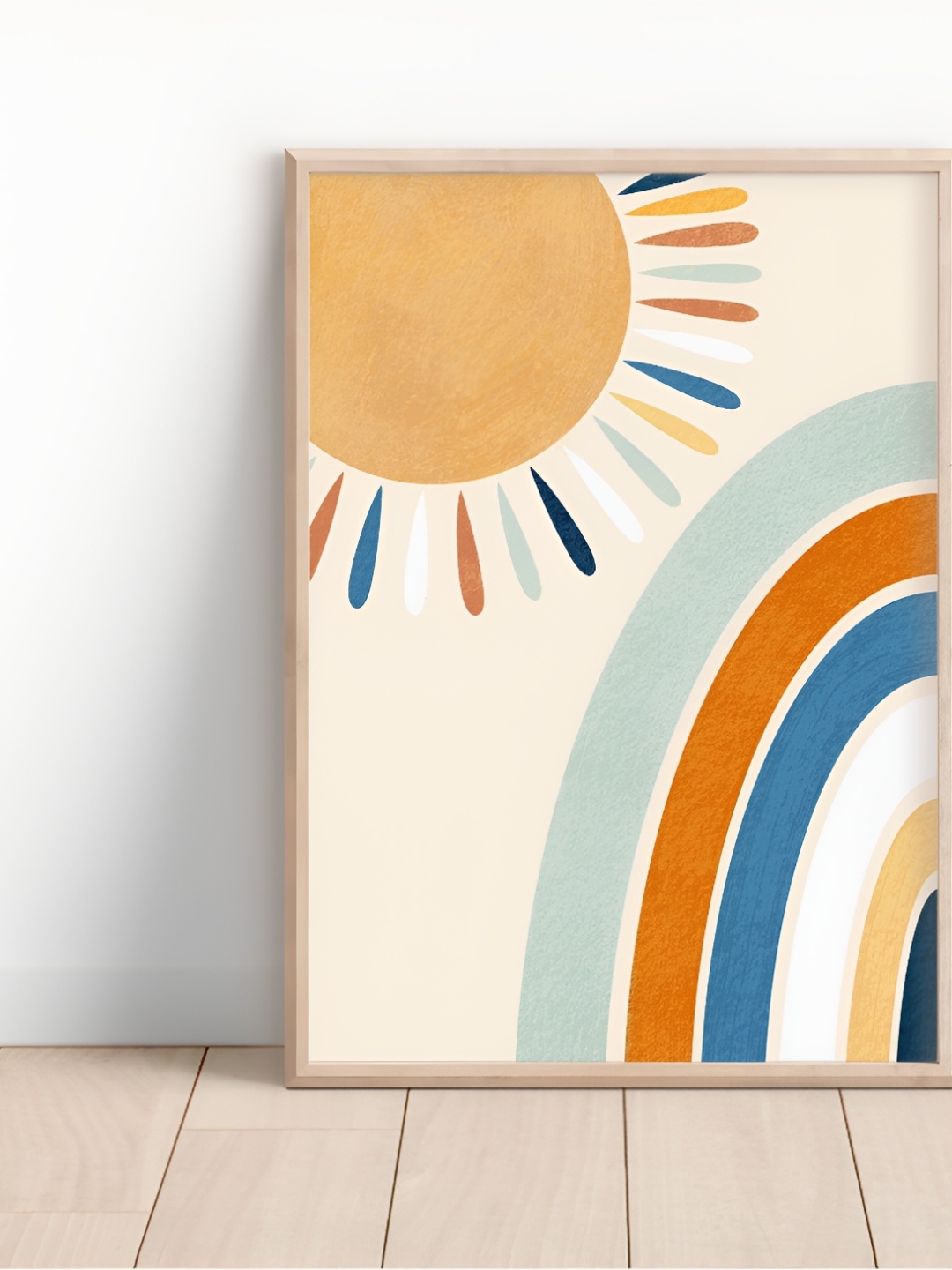 

SAF Brown & Yellow Nature Wooden Painting Wall Art