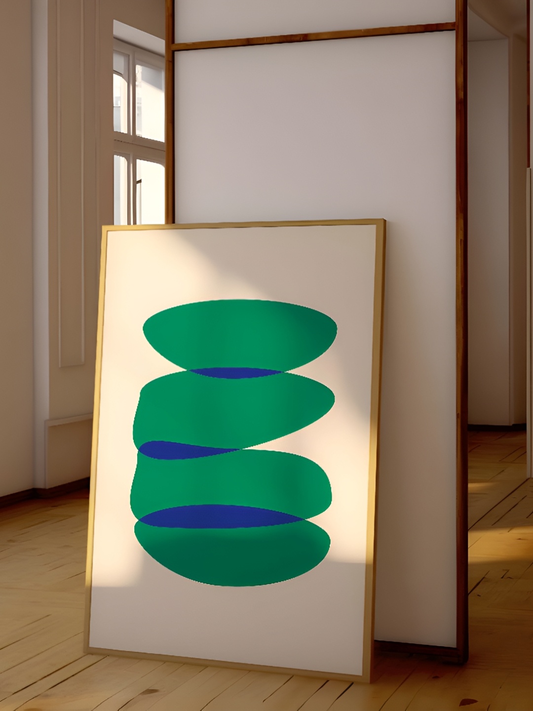 

SAF Brown & White Wooden Abstract Wall Art