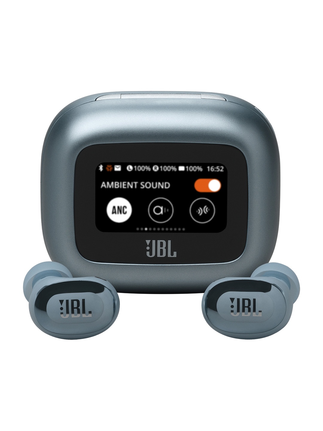 

JBL Blue Live Buds 3, True ANC TWS, Smart Case with Touch Display, 40H Playtime
