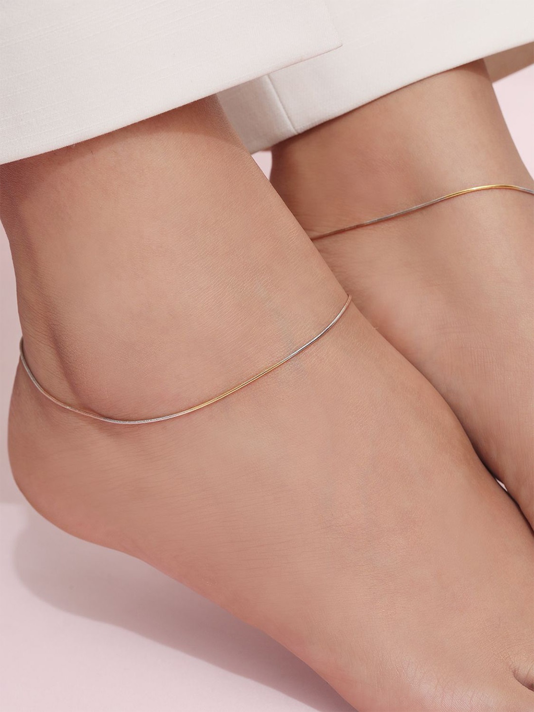 

Zavya Rhodium-Plated 925 Sterling Silver Anklet
