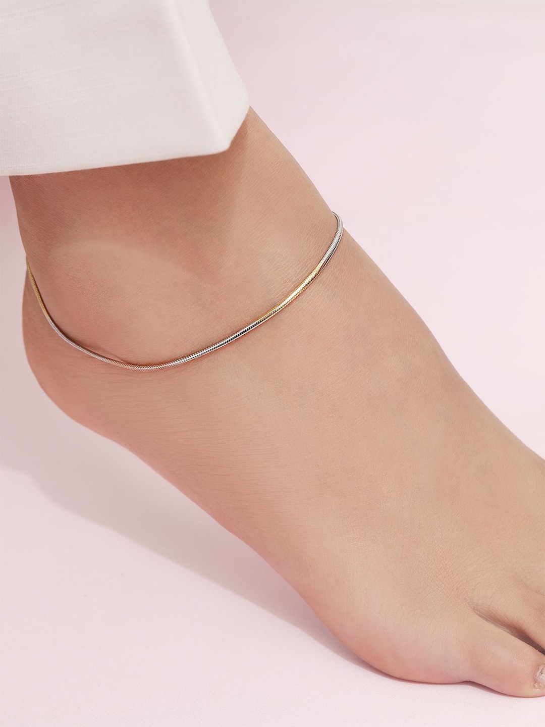 

Zavya Rhodium-Plated 925 Sterling Silver Anklet