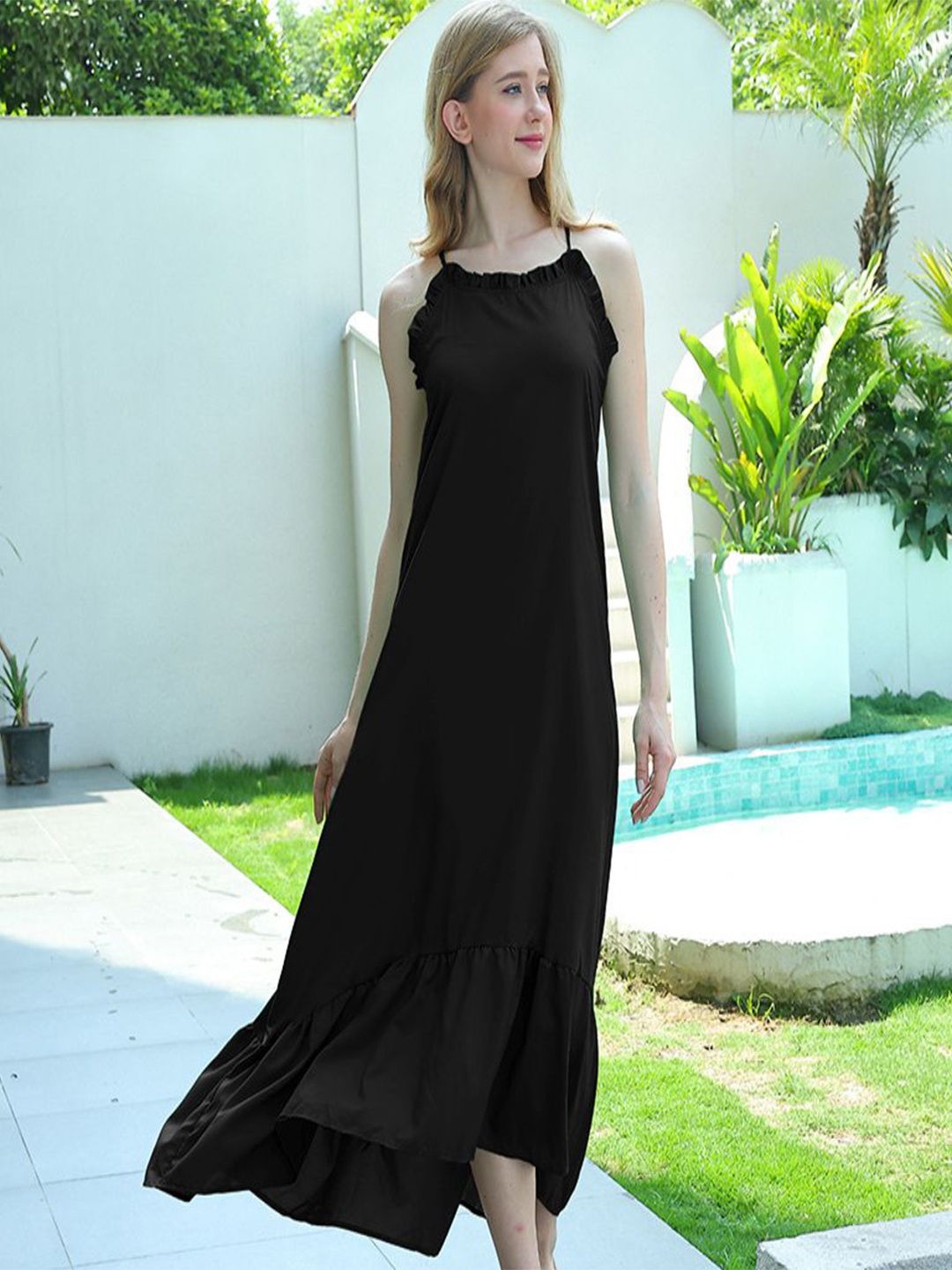 

StyleCast Women A-Line Maxi Dress, Black