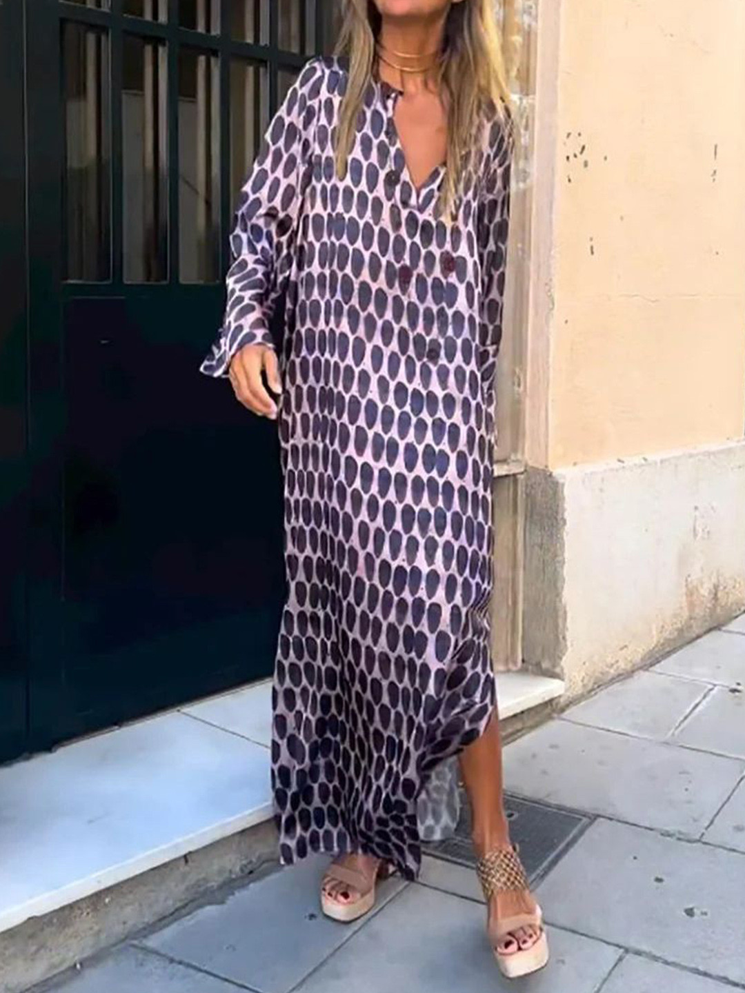 

StyleCast Women Printed Maxi Dress, Blue
