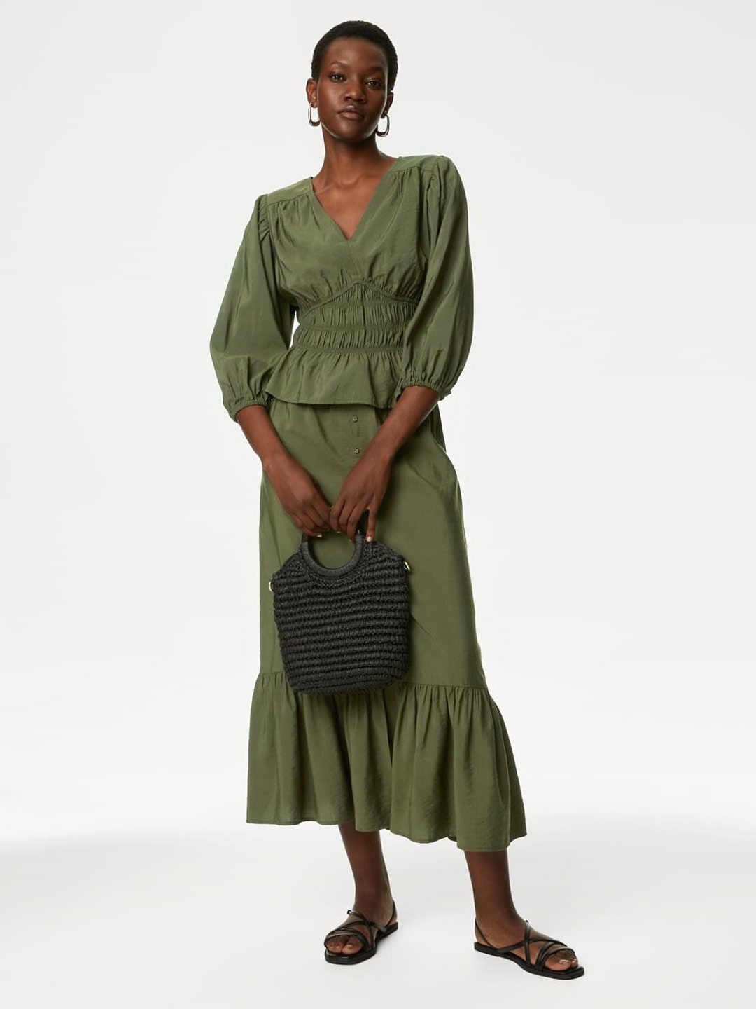 

Marks & Spencer Longline Top, Green