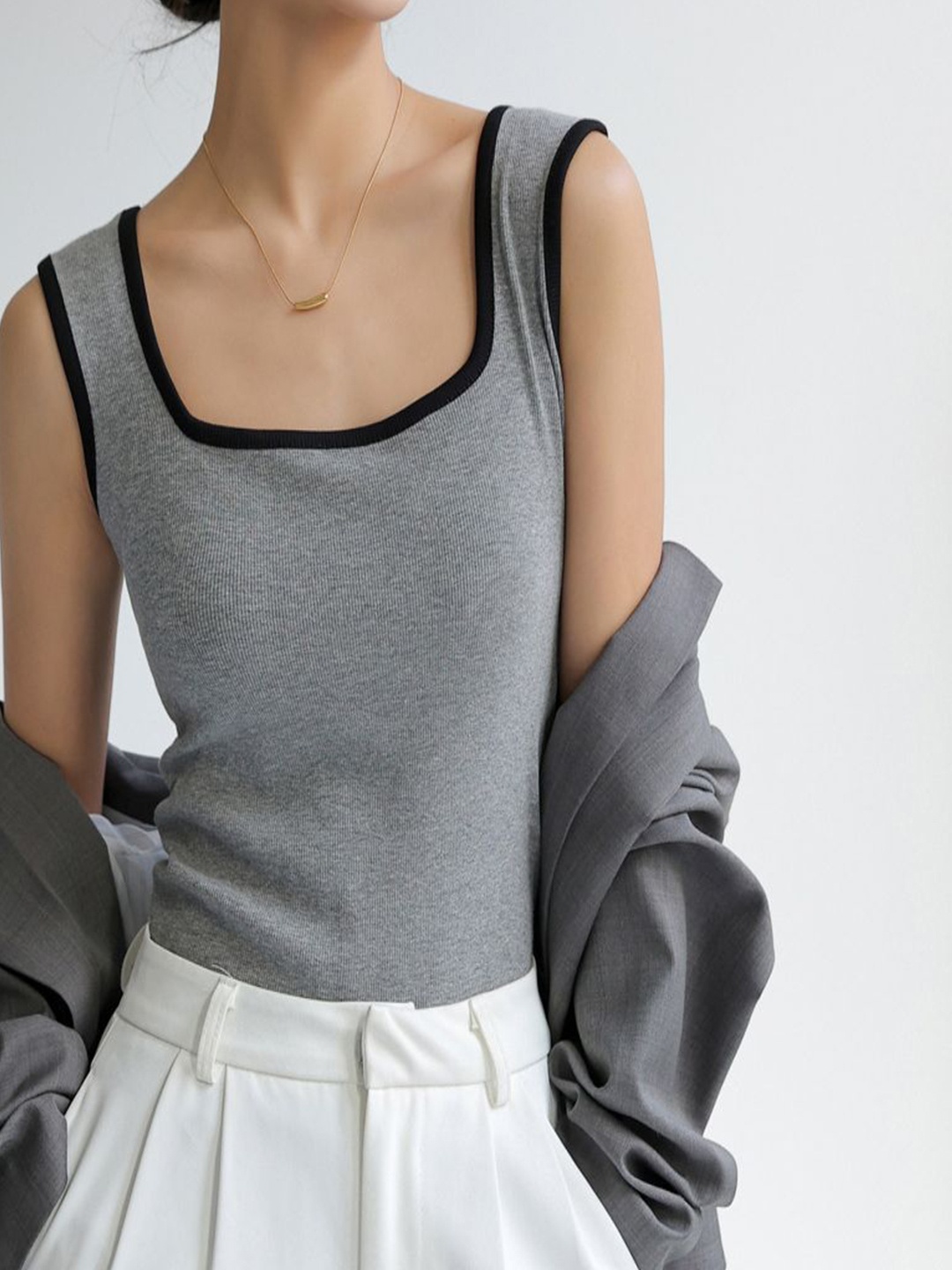 

StyleCast Tank Top, Grey