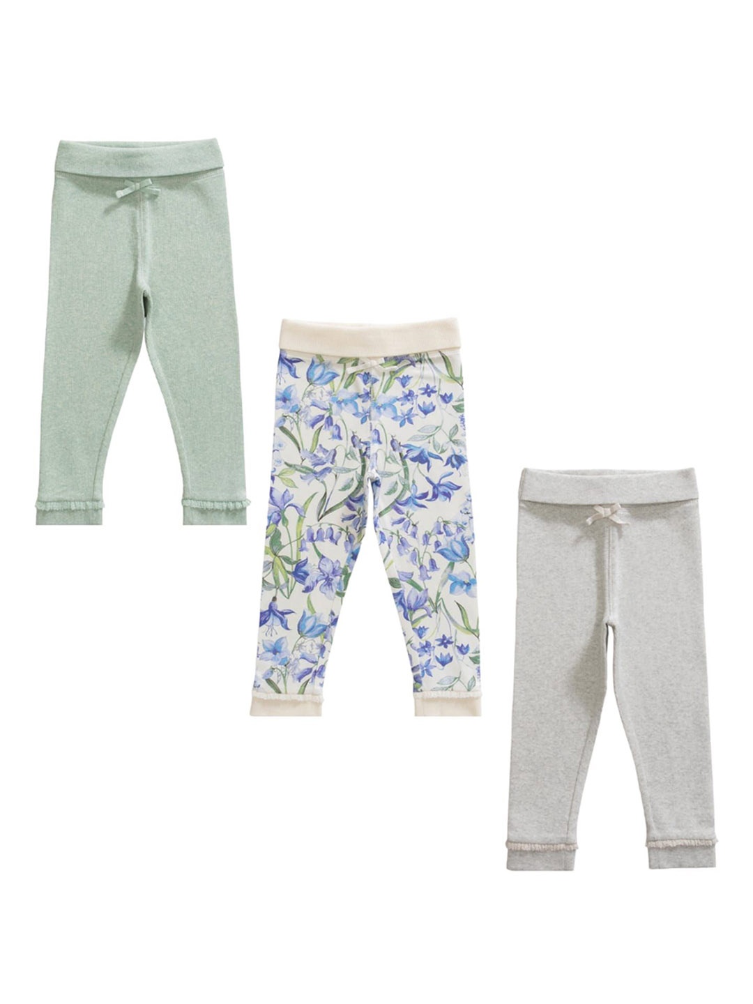 

JusCubs Infants Girls Pack Of 3 Cotton Lounge Pants, Pink