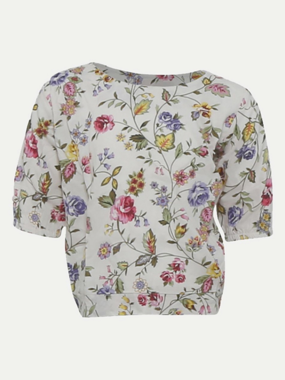 

BAESD Girls Floral Printed T-shirt, Beige