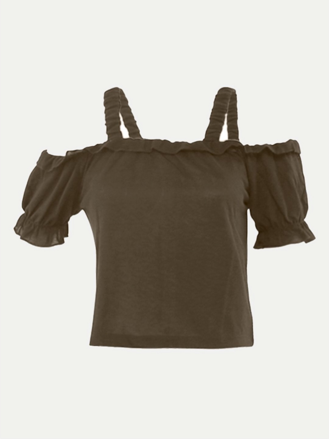 

BAESD Girls Hooded Pockets T-shirt, Brown