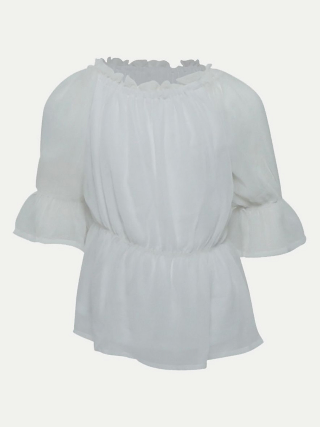 

BAESD Girls Hooded Pockets T-shirt, White
