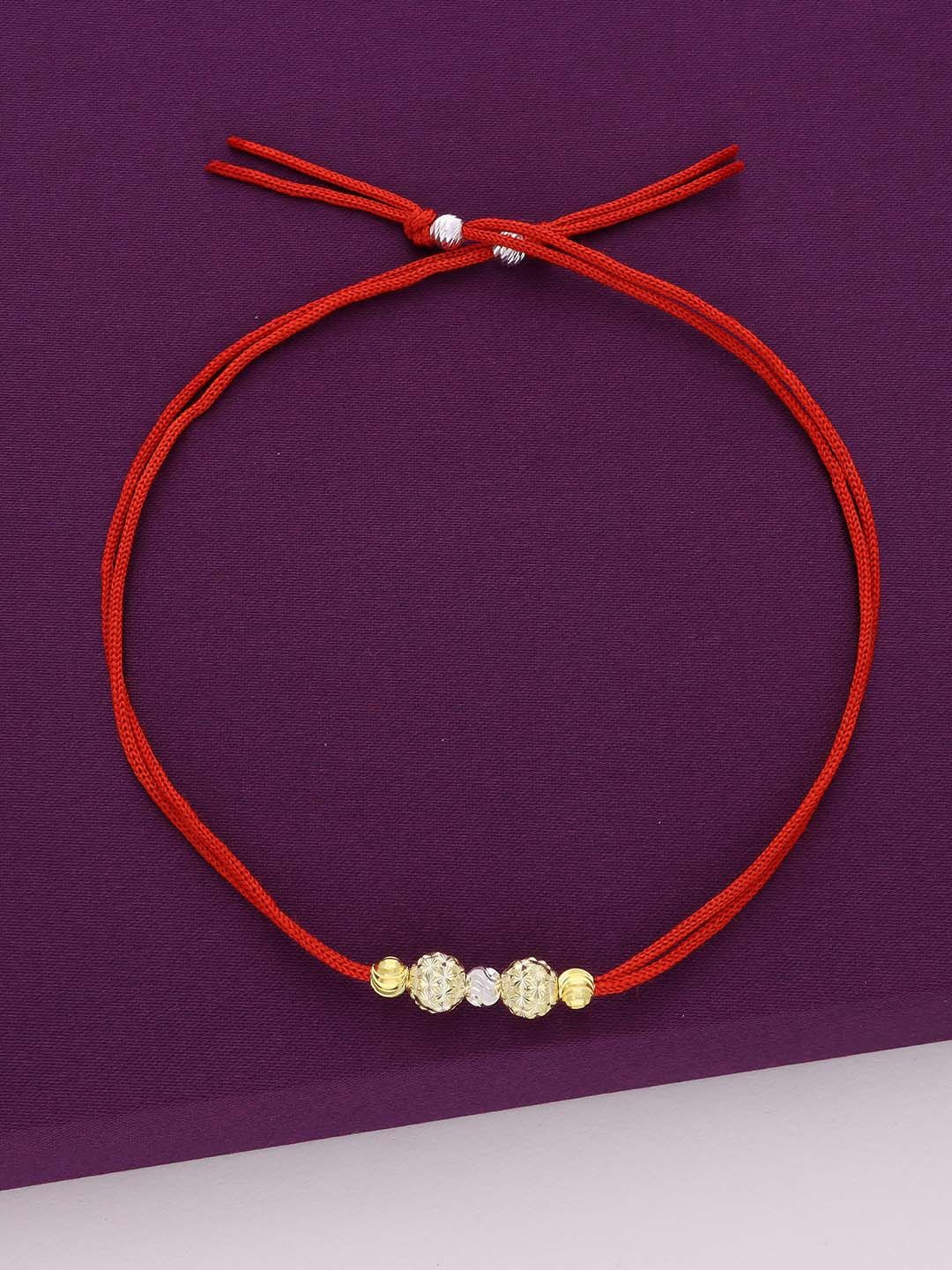 

KAI JEWEL 925 Sterling Silver Beaded Thread Rakhi