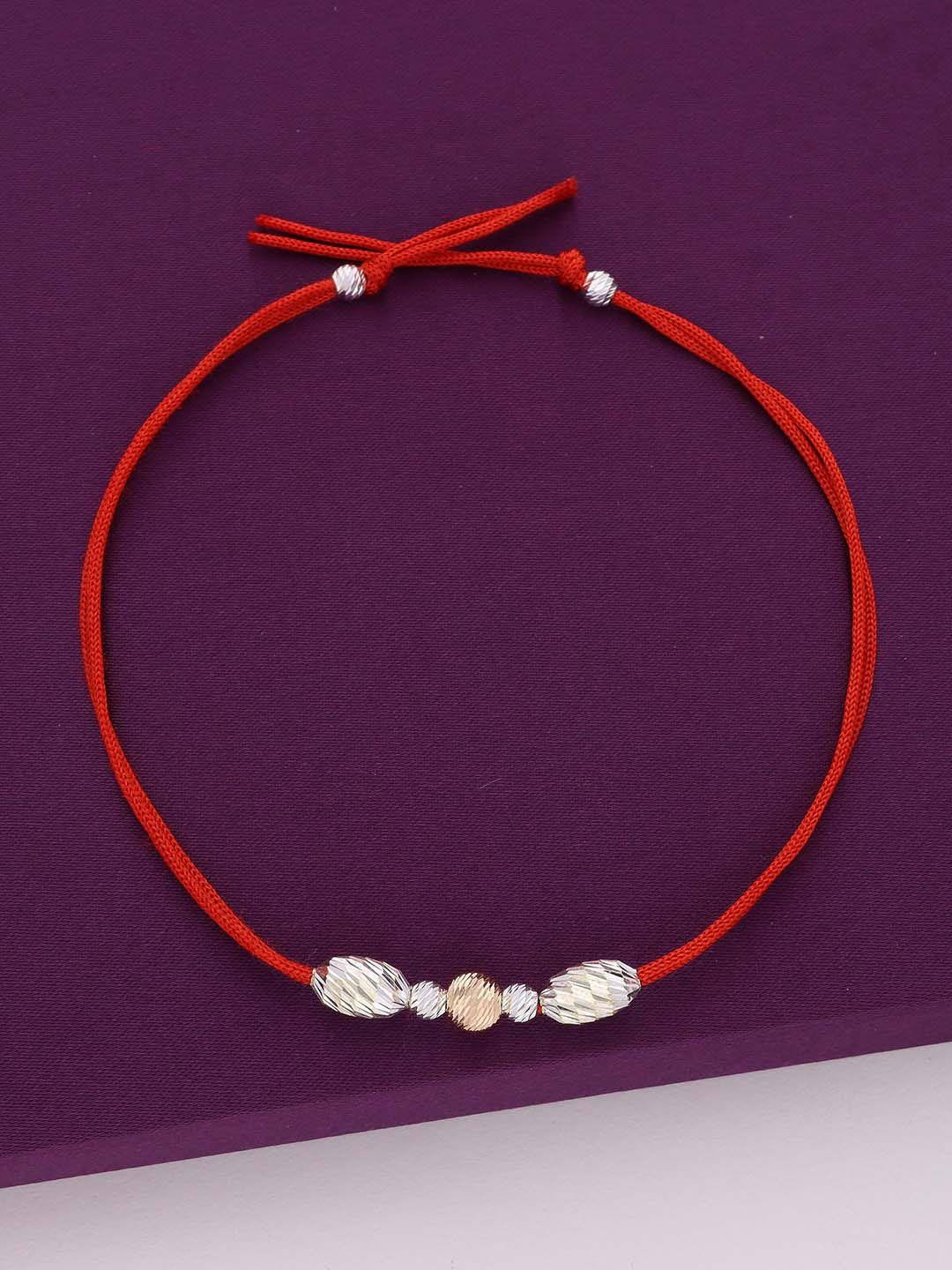 

KAI JEWEL 925 Sterling Silver Beaded Thread Rakhi