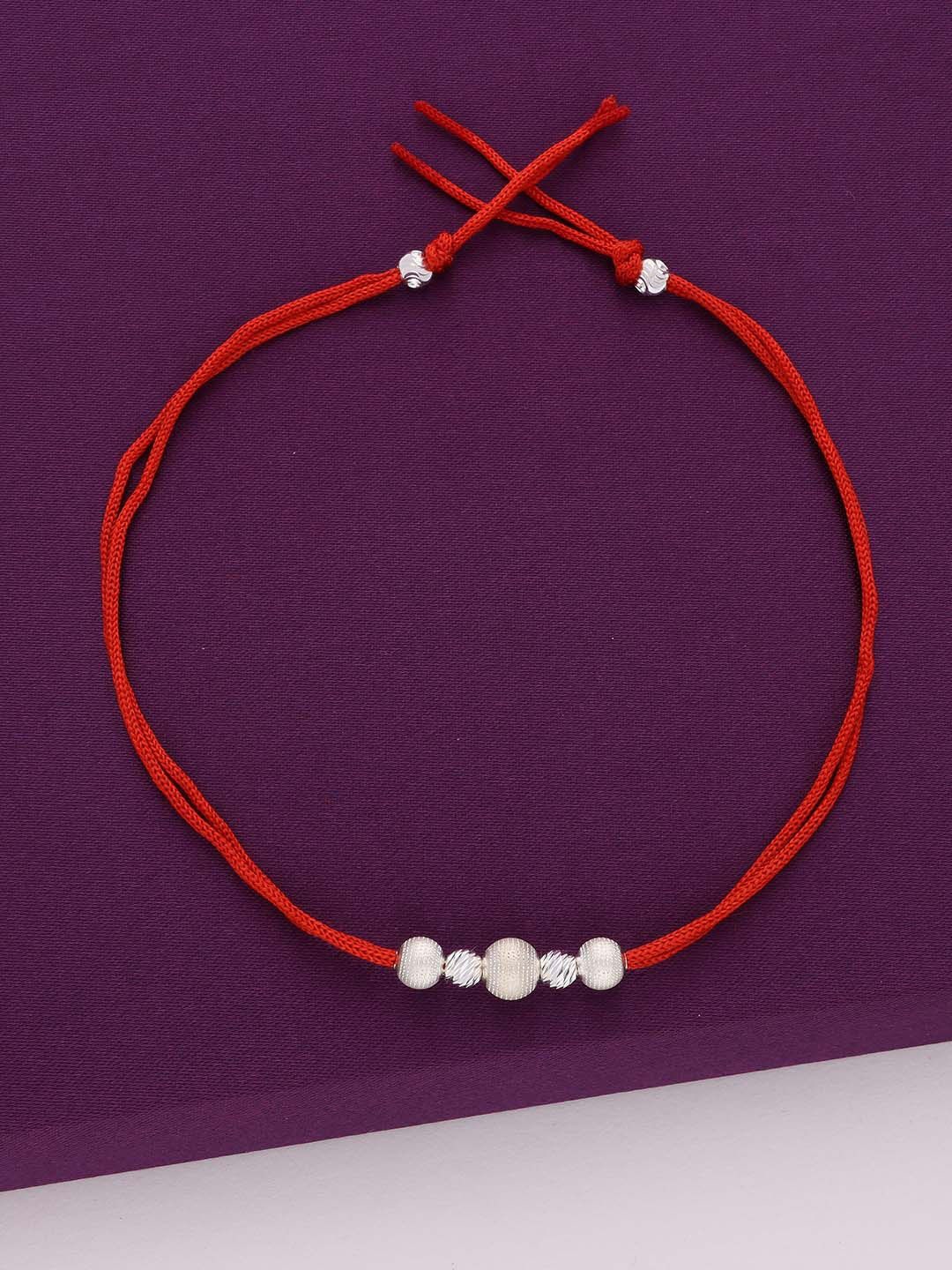 

KAI JEWEL 925 Sterling Silver Beaded Thread Rakhi