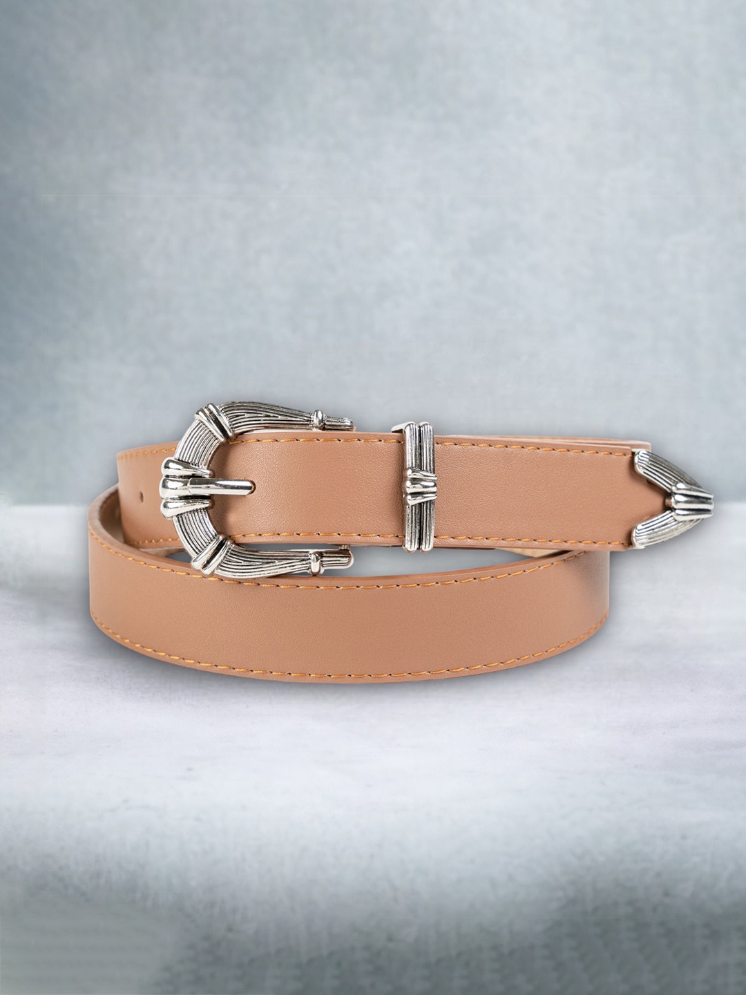 

CHOKORE Men Leather Belt, Camel brown