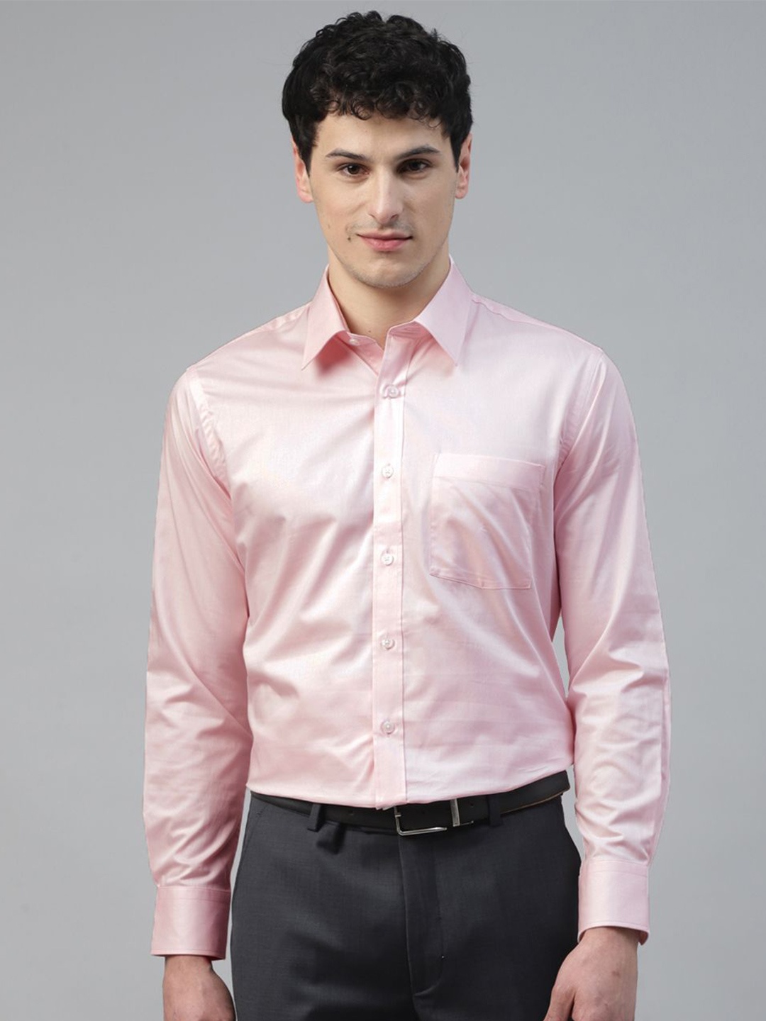 

Givo Men Smart Opaque Formal Shirt, Pink